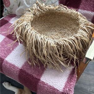 Natural Fiber Decorative Basket